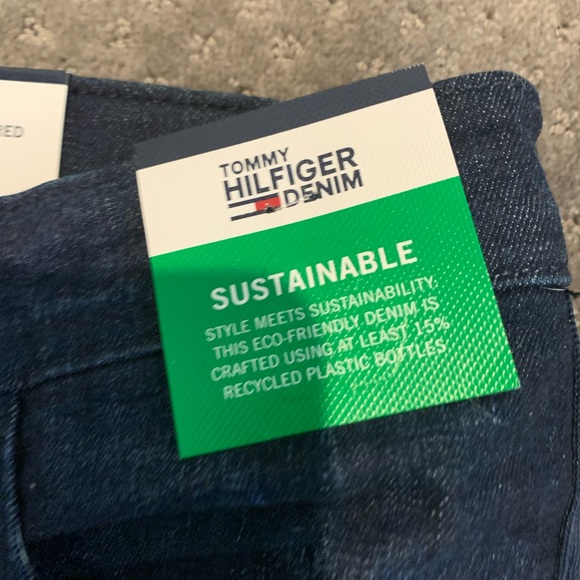 Tommy Hilfiger Stretch Slim Tapered Denim Jeans - Picture 7 of 10
